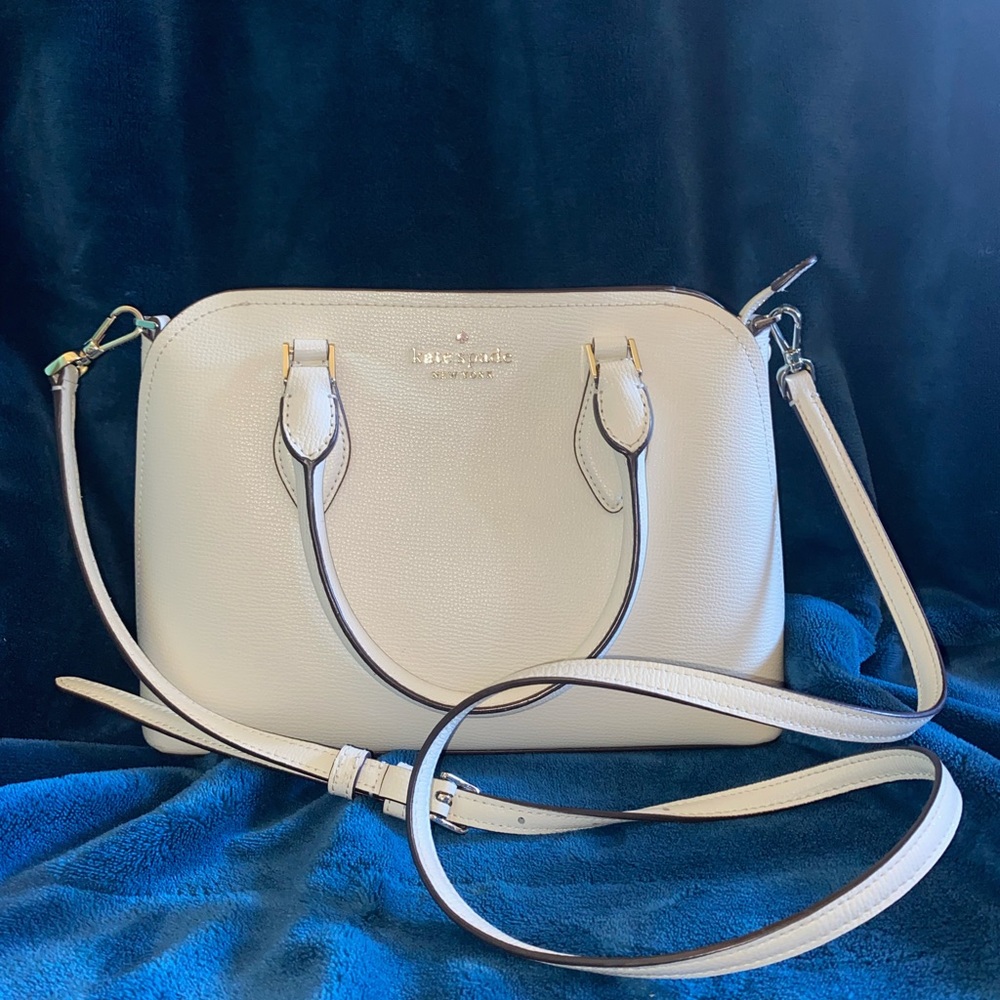 KATE SPADE LARGE DARCY SATCHEL (cream)